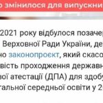 Зміни щодо проходження ДПА-2021